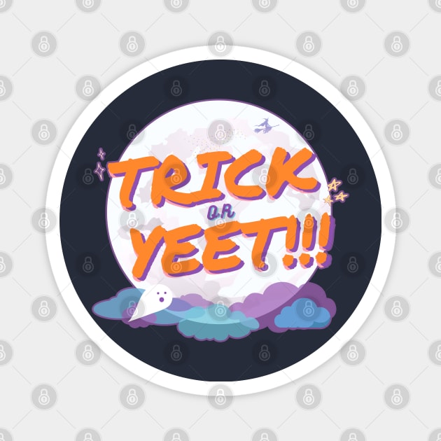 Trick or Yeet! Magnet by fwerkyart